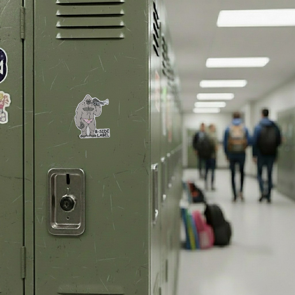 Trumpet Gorilla ✦ B-Side Label Sticker