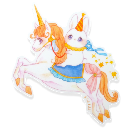 Dreamy Unicorn & Bunny ✦ B-Side Label Sticker