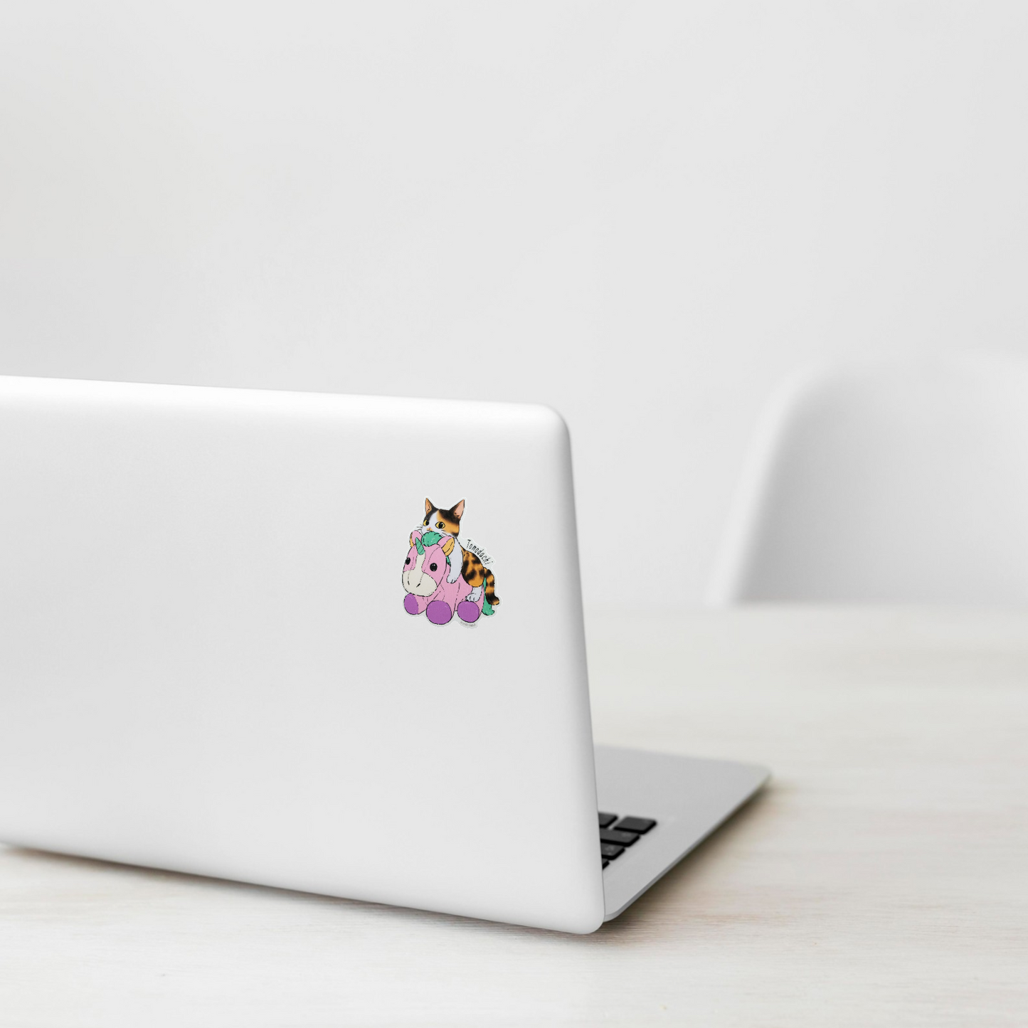 Cute Cat & Unicorn ✦ B-Side Label Sticker