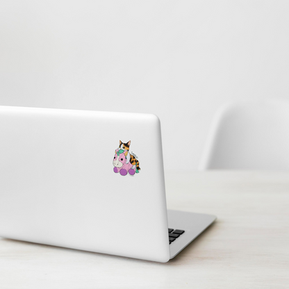 Cute Cat & Unicorn ✦ B-Side Label Sticker