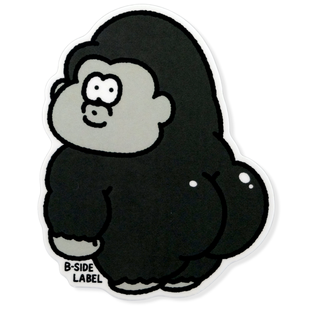 Cartoon Gorilla Booty ✦ B-Side Label Sticker