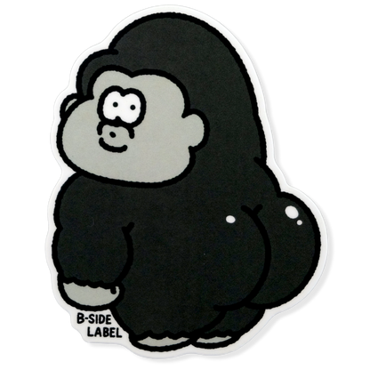 Cartoon Gorilla Booty ✦ B-Side Label Sticker