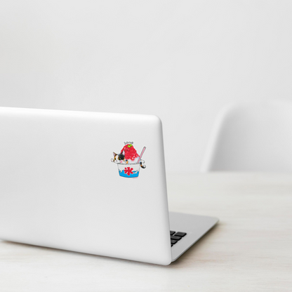 Frozen Dessert Cat ✦ B-Side Label Sticker