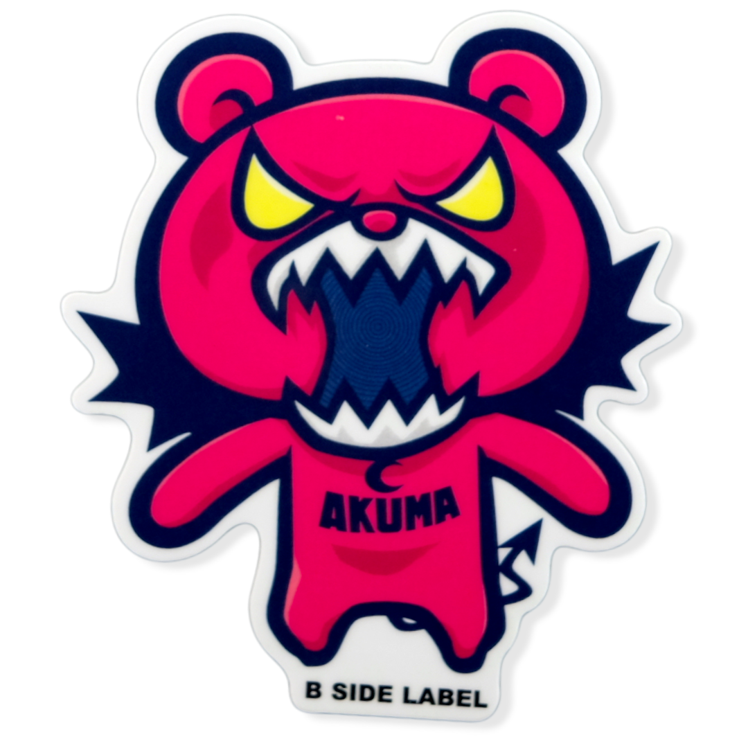 Oso Demonio Feroz ✦ Pegatina B-Side Label