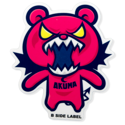 Oso Demonio Feroz ✦ Pegatina B-Side Label