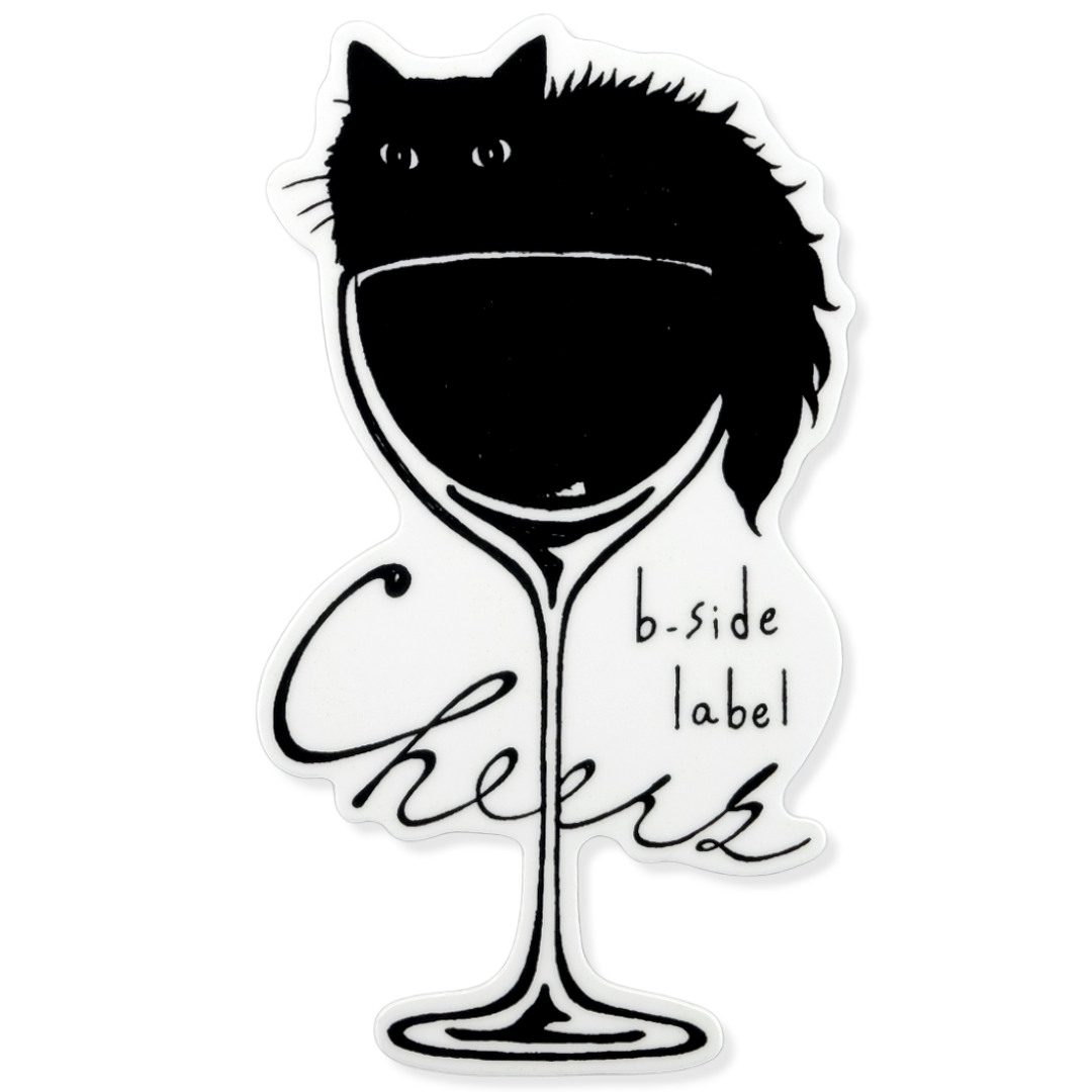 Cóctel Gato Negro ✦ Pegatina B-Side Label
