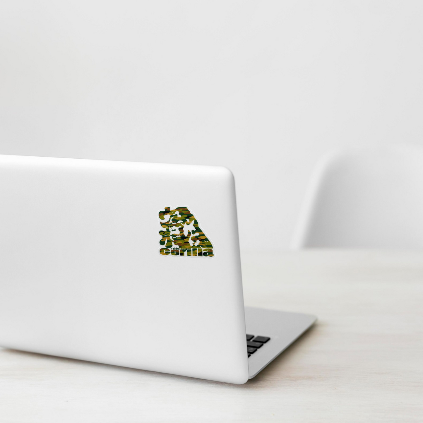 Camo Gorilla Ape ✦ B-Side Label Sticker