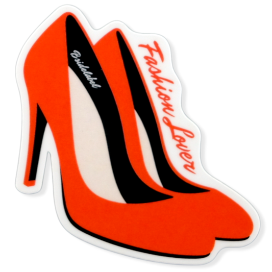 Fashionista Red High Heels ✦ B-Side Label Sticker