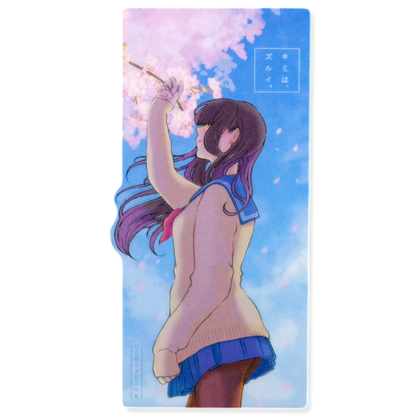 Spring Breeze Sakura Girl ✦ B-Side Label Sticker