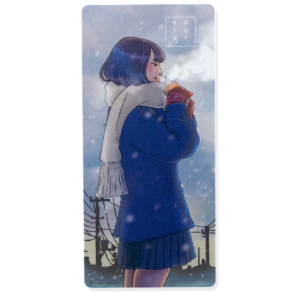 Snowy Winter Moment Girl ✦ B-Side Label Sticker