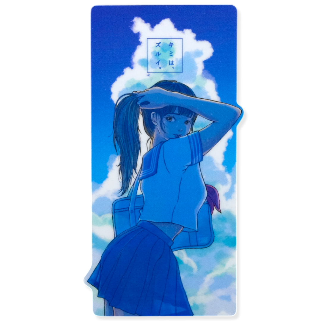 Himmelblaue Sommerfrau ✦ B-Side Label Aufkleber