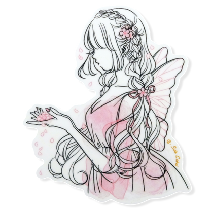 Cherry Blossom Fairy Girl ✦ B-Side Label Sticker