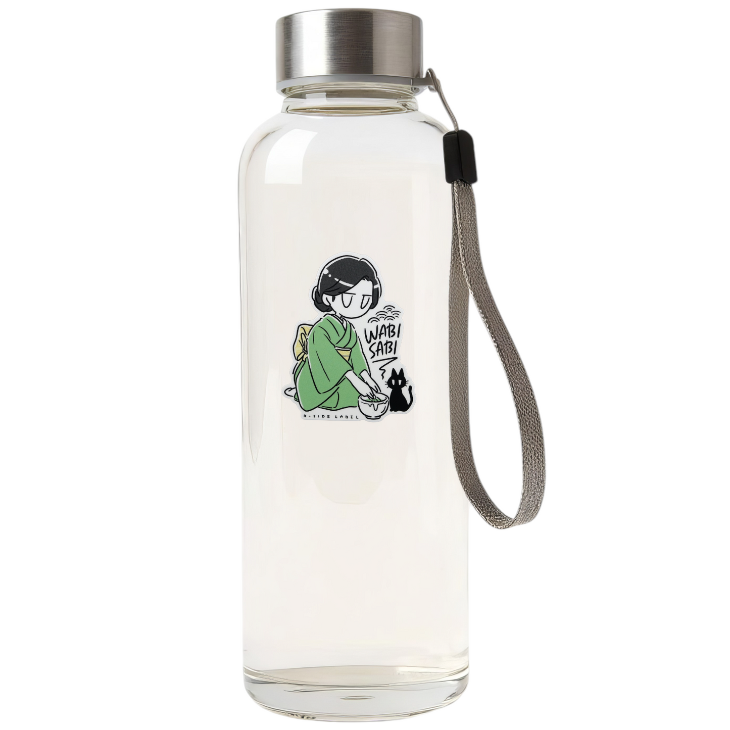 Kimono, Kätzchen & Matcha Tee ✦ B-Side Label Sticker