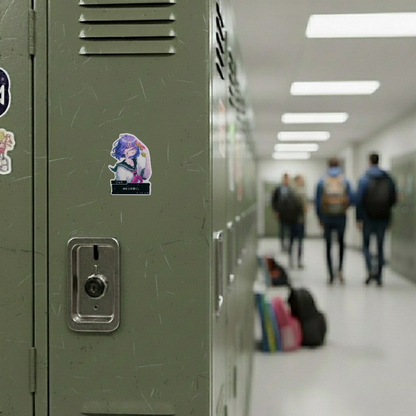 Cyber-School Girlie ✦ B-Side Label Sticker