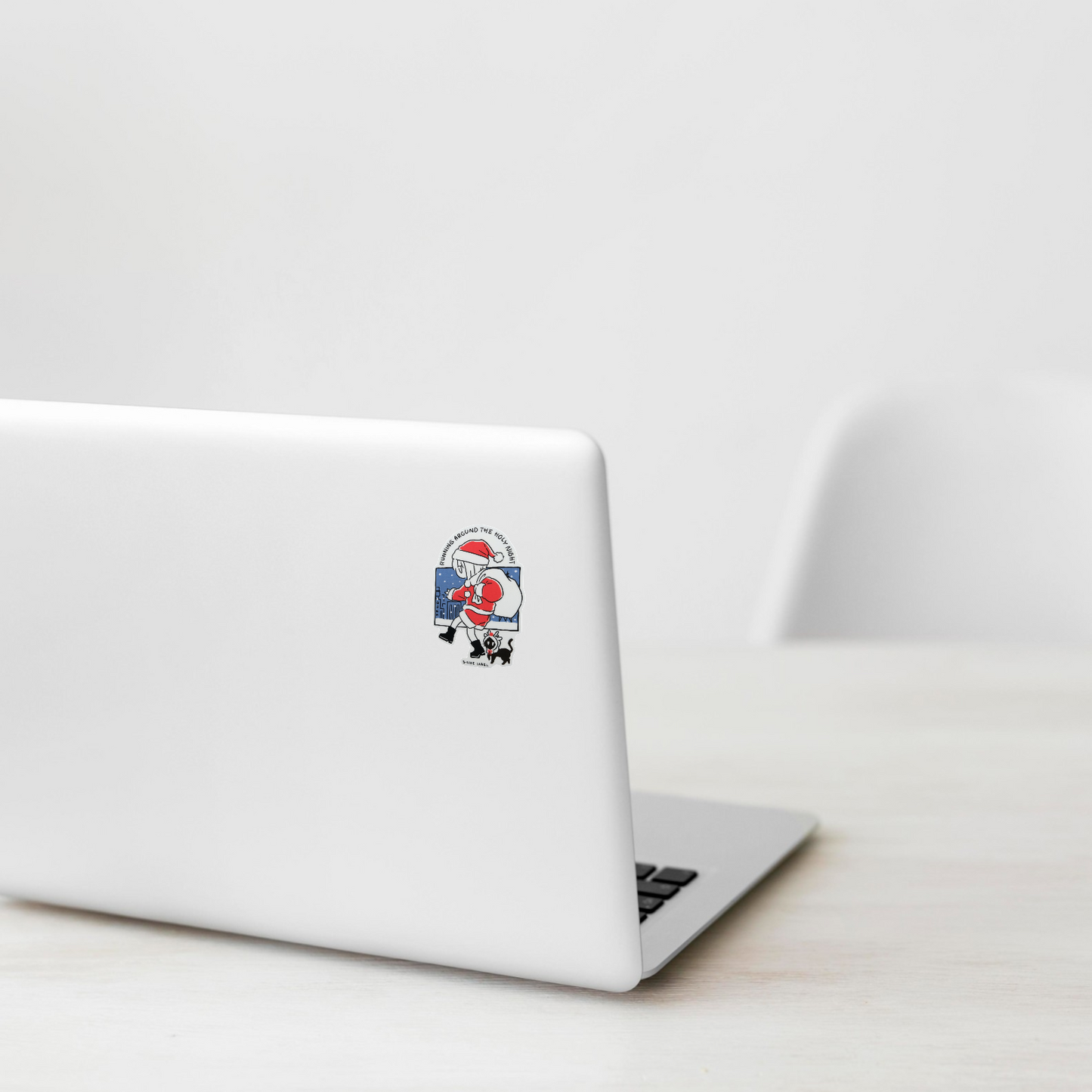 Santa Girlie & Kitty ✦ B-Side Label Sticker