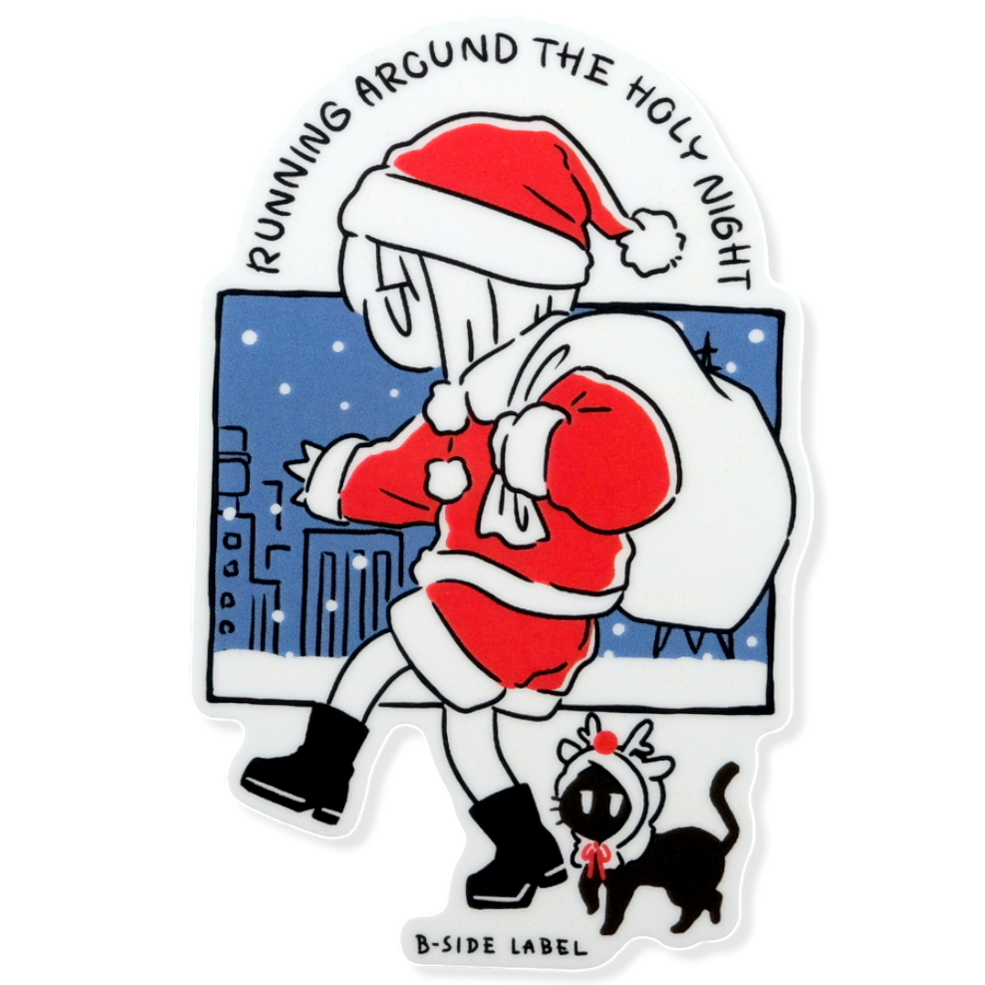 Santa Girlie & Kitty ✦ B-Side Label Sticker