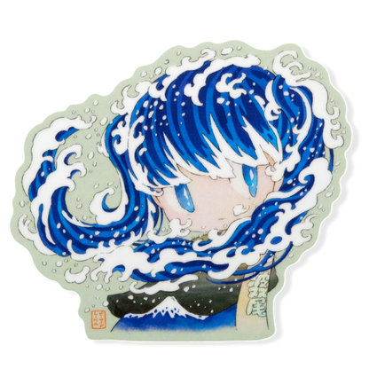Wave Spirit Girl ✦ B-Side Label Sticker