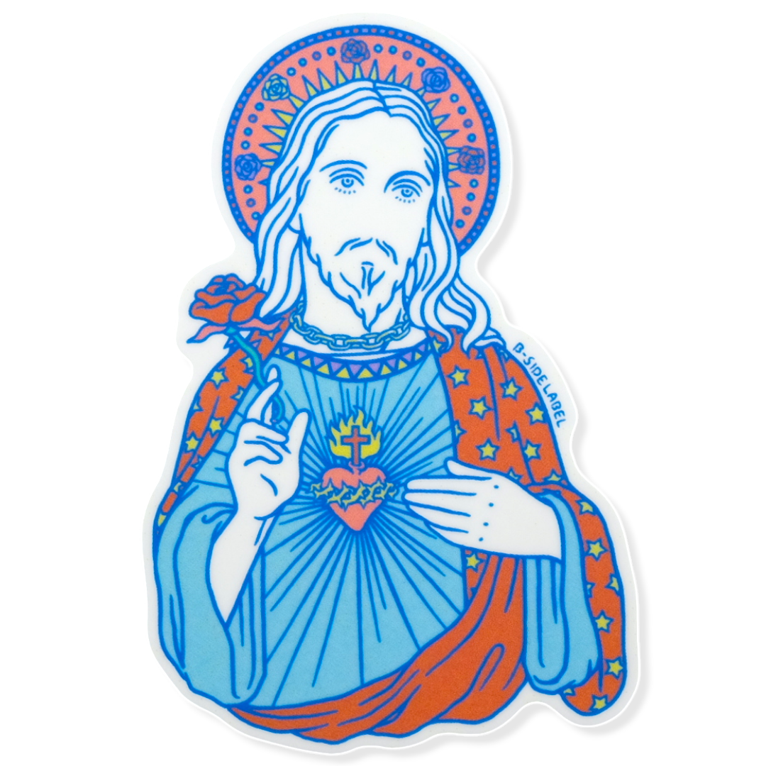 Jesus and Rose ✦ B-Side Label Sticker