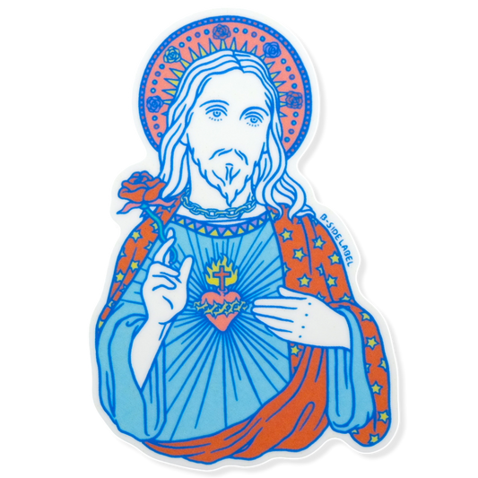 Jesus and Rose ✦ B-Side Label Sticker