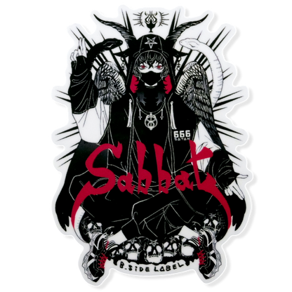 Sabbat Metal Band Homage ✦ B-Side Label Sticker