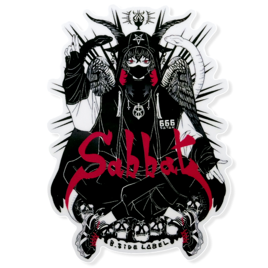 Sabbat Metal Band Homage ✦ B-Side Label Sticker
