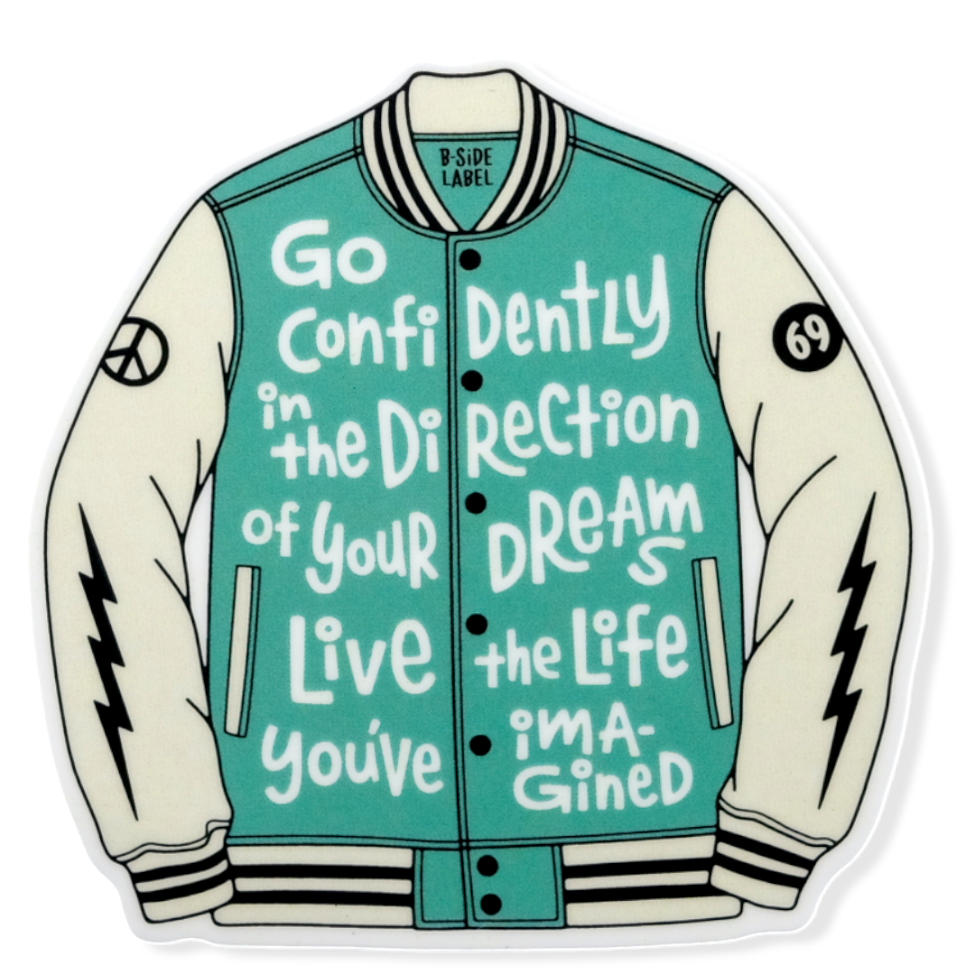 Inspirational Varsity Jacket ✦ B-Side Label Sticker