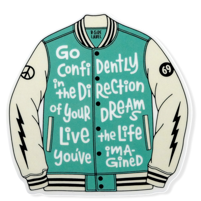 Inspirational Varsity Jacket ✦ B-Side Label Sticker