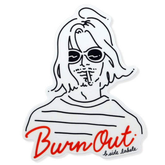 Sunglasses, Stripes and Laid-back ✦ B-Side Label Sticker