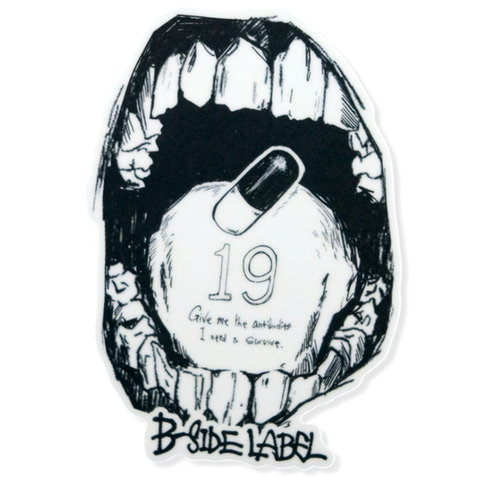 Teeth, Mouth & Antidote ✦ B-Side Label Sticker