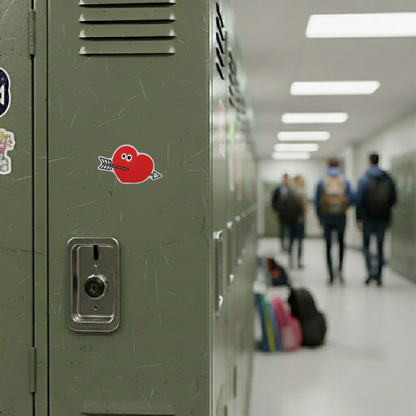 Arrow Through Cute Heart ✦ B-Side Label Sticker