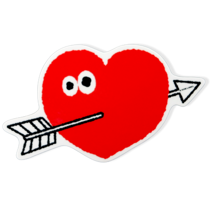 Arrow Through Cute Heart ✦ B-Side Label Sticker