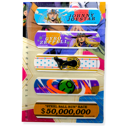 JoJo’s Bizarre Adventure ✦ Steel Ball Run ✦ Bandage Set (5 Pack)