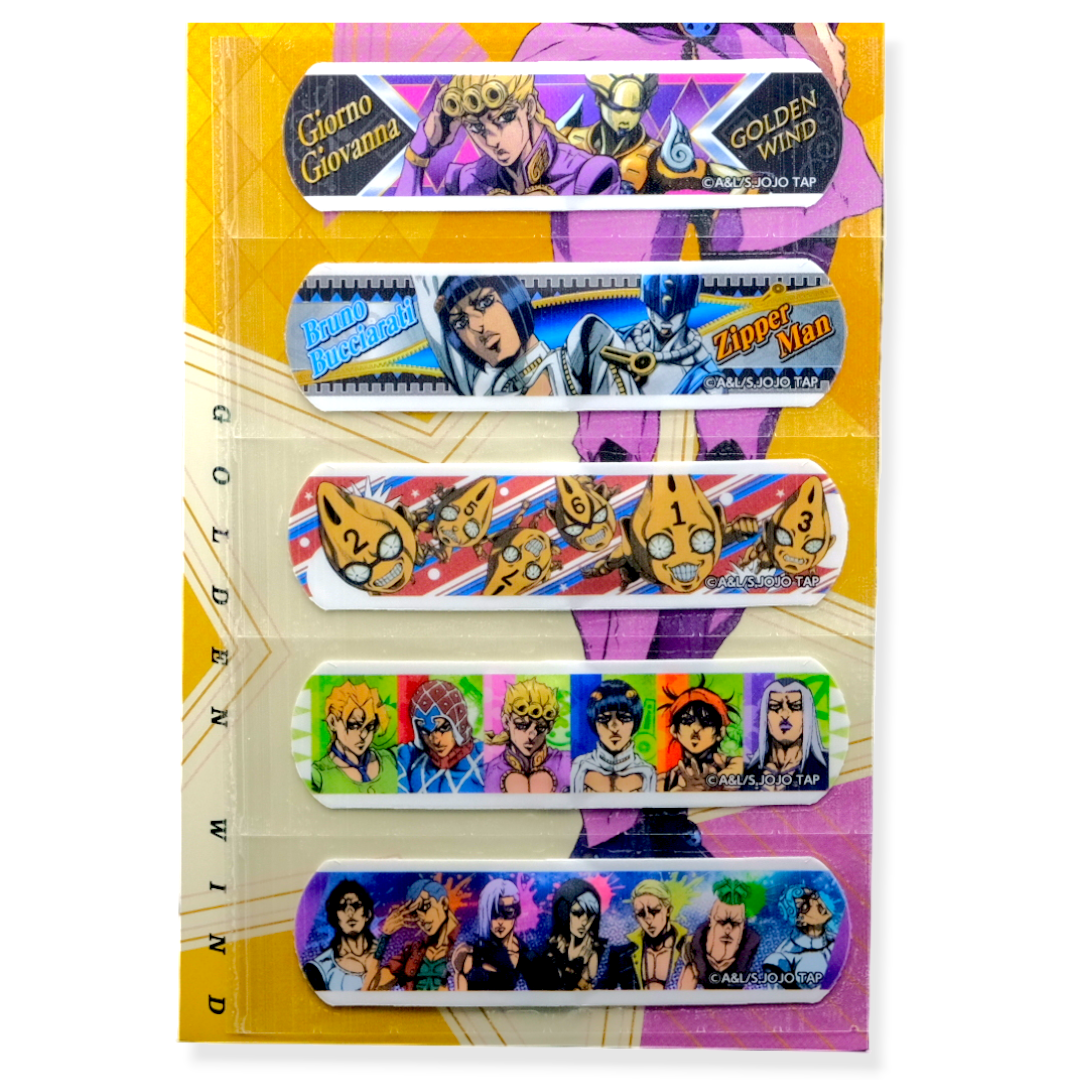 JoJo’s Bizarre Adventure ✦ Golden Wind ✦ Pflasterset (5er-Pack)