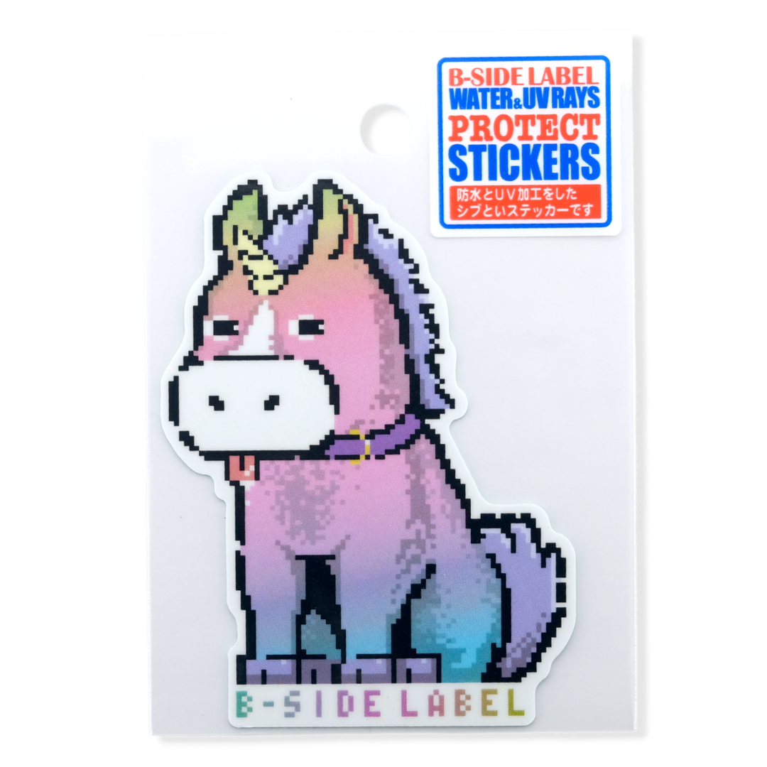 Pixel Pastel Unicorn ✦ B-Side Label Adhesivo