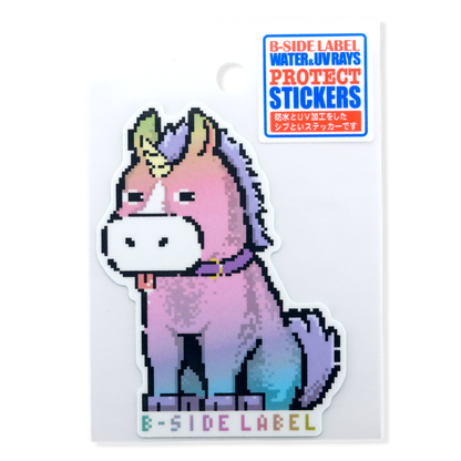 Pixel Pastel Unicorn ✦ B-Side Label Adhesivo