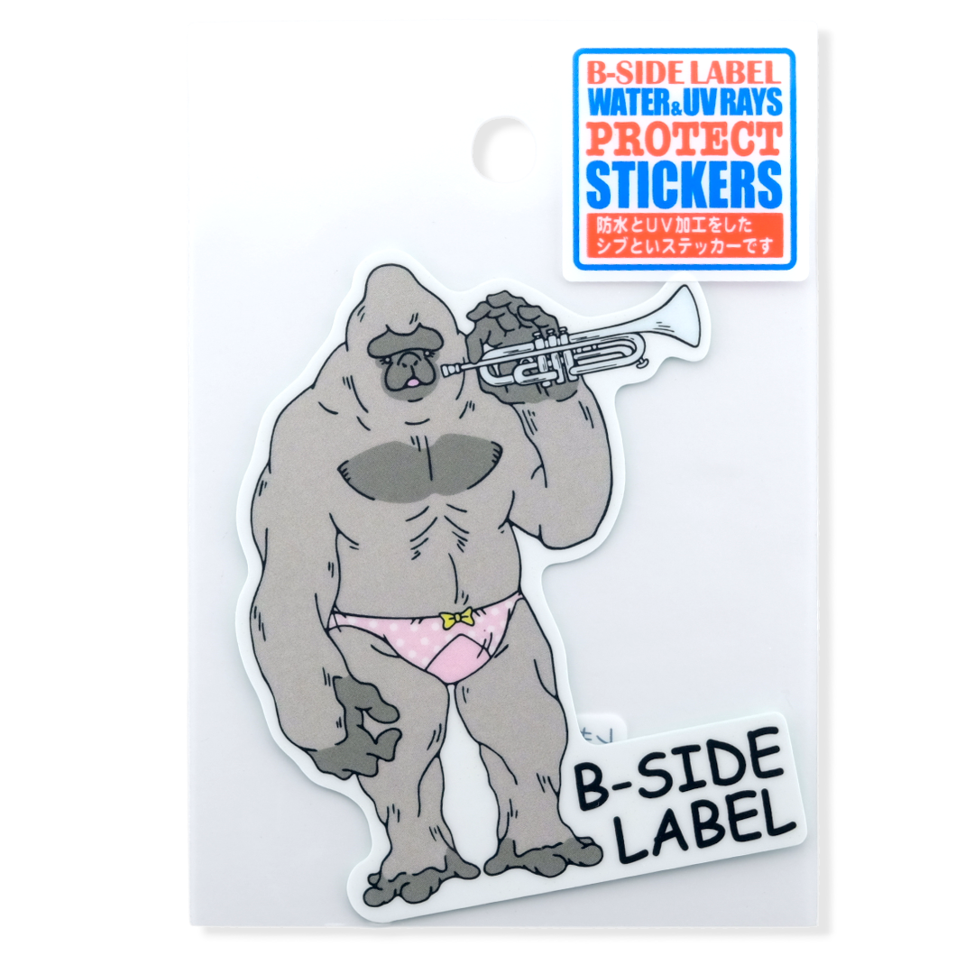 Trumpet Gorilla ✦ B-Side Label Sticker