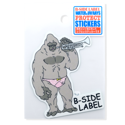 Trumpet Gorilla ✦ B-Side Label Sticker