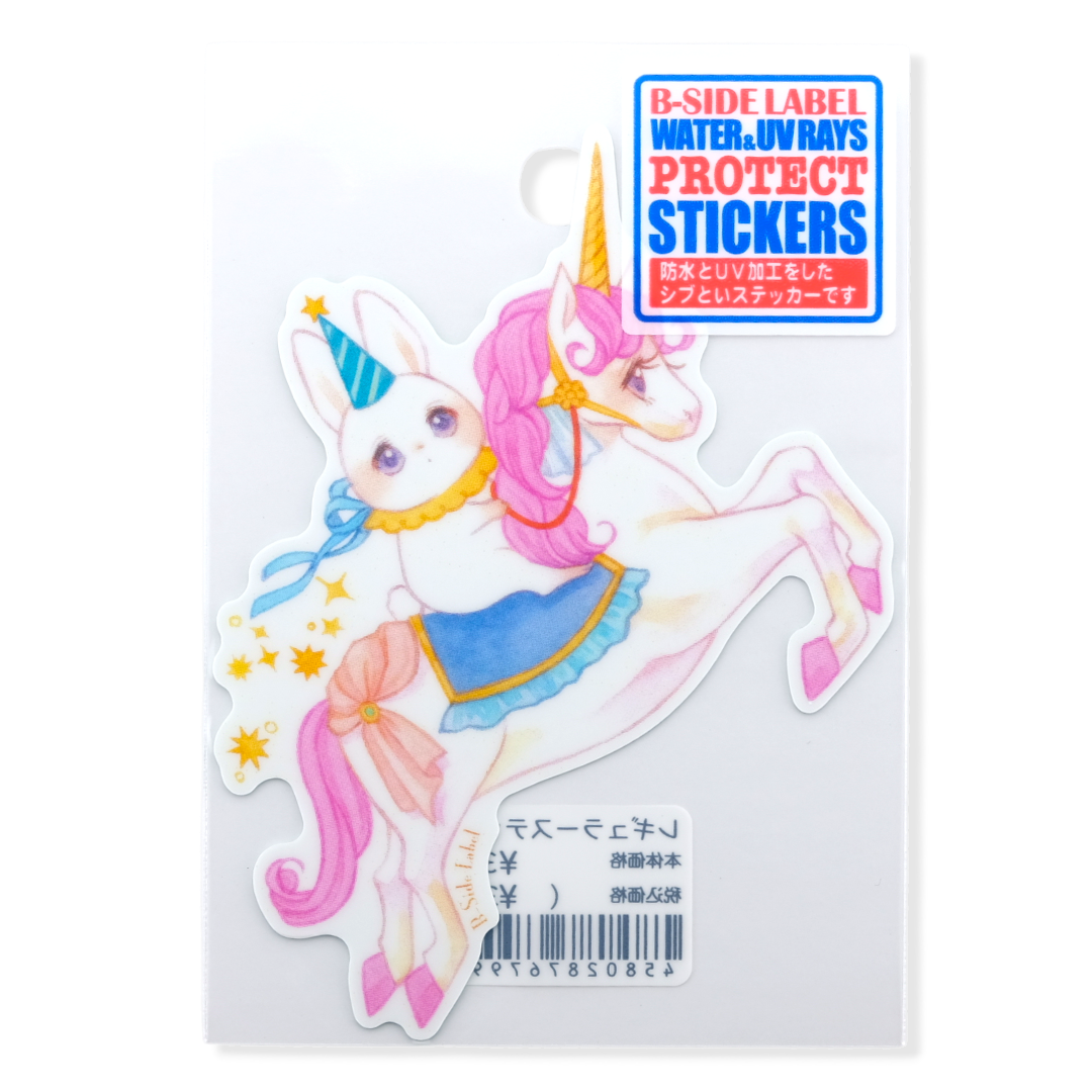 Dreamy Unicorn & Bunny ✦ B-Side Label Sticker