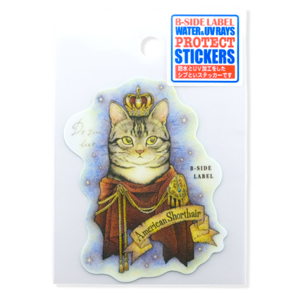 Königlich Amerikanische Kurzhaar-Katze ✦ B-Seite-Aufkleber