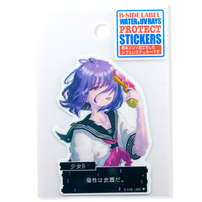 Cyber-School Girlie ✦ B-Side Label Sticker