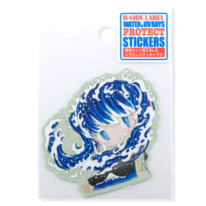 Wave Spirit Girl ✦ B-Side Label Sticker