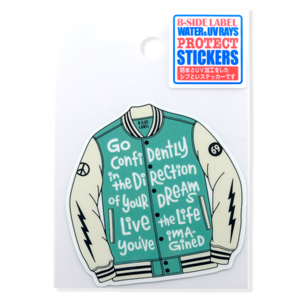 Inspirational Varsity Jacket ✦ B-Side Label Sticker