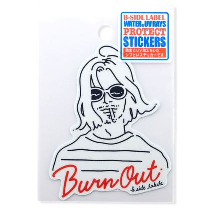 Sunglasses, Stripes and Laid-back ✦ B-Side Label Sticker