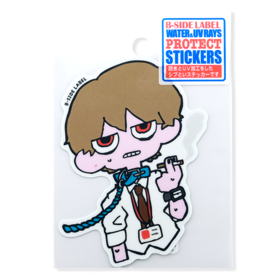 Burnout Office Worker ✦ B-Side Label Sticker