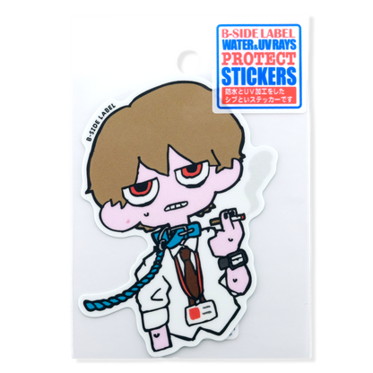 Burnout Office Worker ✦ B-Side Label Sticker