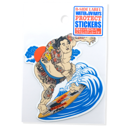 Tattooed Sumo Surfer ✦ B-Side Label Sticker