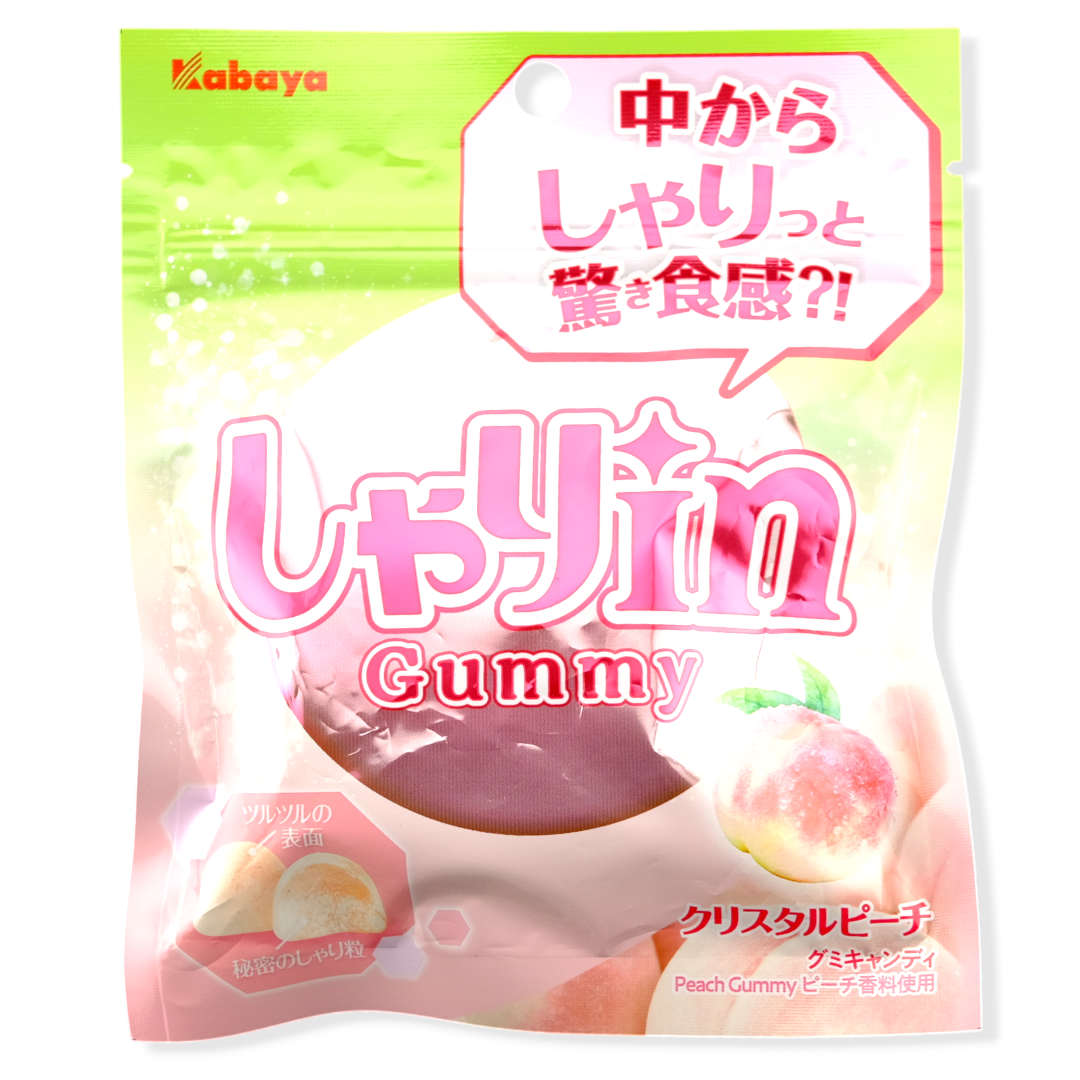 Kabaya Shari-in Gummy ✦ Crystal Peach ✦ Japanese Candy