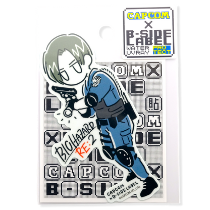 Resident Evil 2 Leon Kennedy (Boceto) ✦ Pegatina B-Side Label