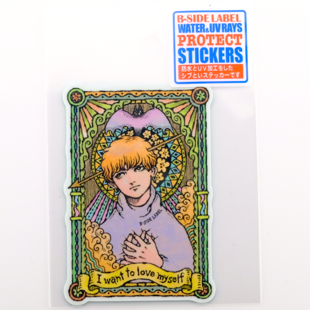 Stained-Glass Affirmation ✦ B-Side Label Sticker