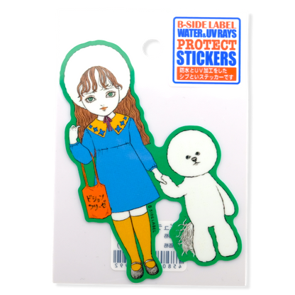 Dog-Walk Poodle Girlie ✦ B-Side Label Sticker